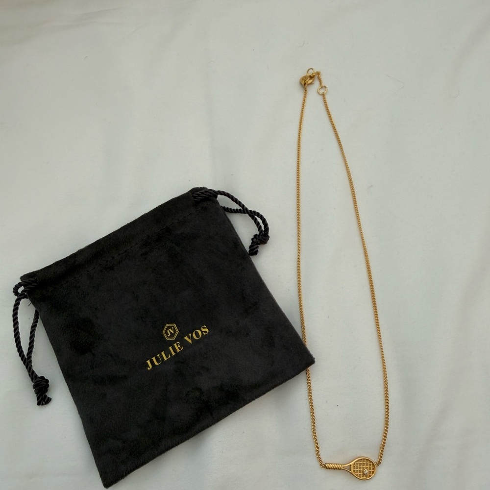 Julie Vos Tennis Racquet Delicate Necklace - Picture 6 of 6